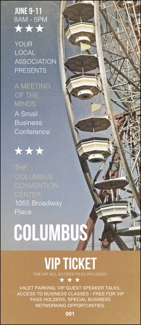 Columbus VIP Pass Product Front