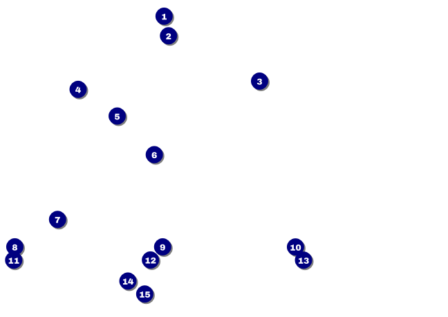 Star Theme Postcard Front Field Markers