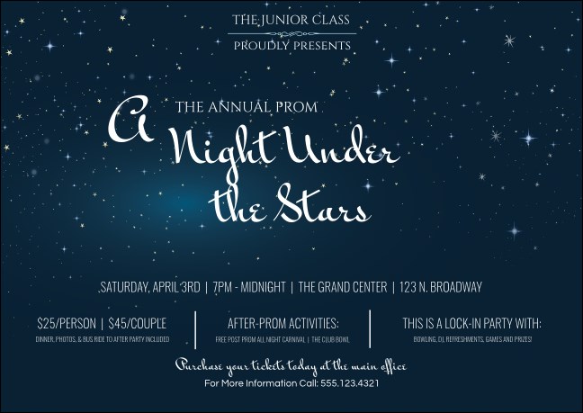 Star Theme Postcard Product Front