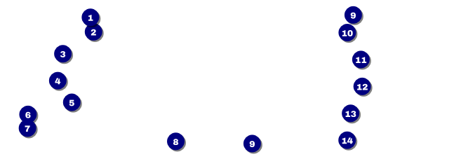 Star Theme Raffle Ticket Front Field Markers