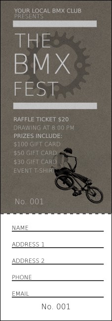 BMX Raffle Ticket