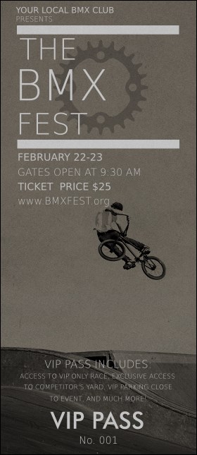 BMX VIP Pass Product Front