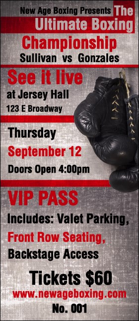 Boxing Gloves VIP Pass