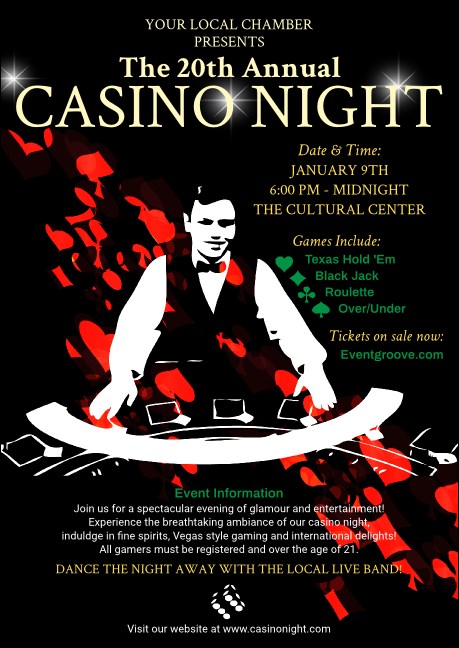 Casino Dealer Postcard Product Front