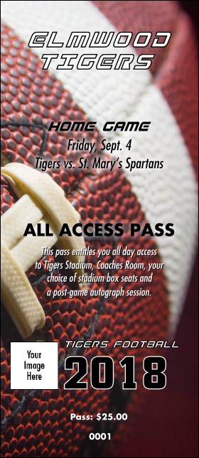 Football Schedule VIP Pass