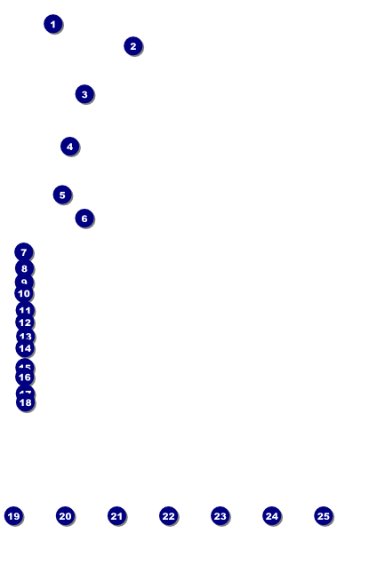 Blues Logo Poster Front Field Markers