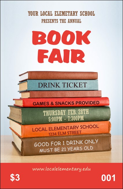 Book Fair Drink Ticket