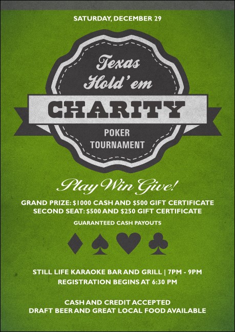 Texas Hold 'Em Postcard Product Front