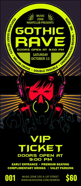 Goth Rave VIP Pass Product Front