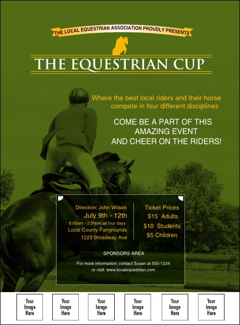 Equestrian Logo Flyer Product Front