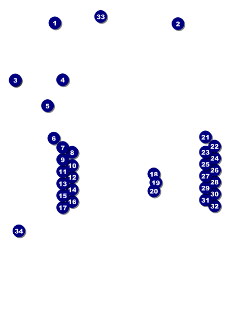 Basketball Schedule Postcard Front Field Markers