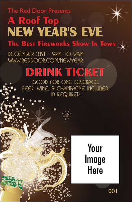 Champagne Bistro Drink Ticket Product Front