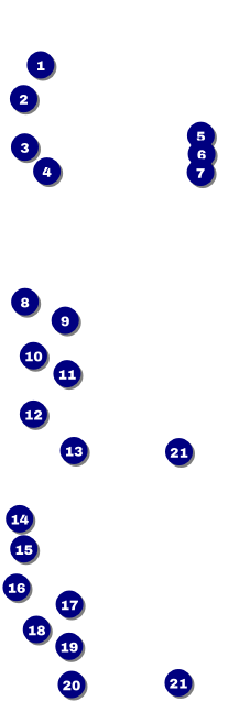 All Purpose Hex Event Ticket Front Field Markers
