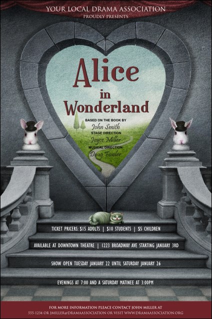 Alice in Wonderland Poster Product Front